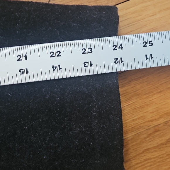 Claiborne Men's Black/Charcoal Wool Outerwear Thigh-Length Coat - Picture 9 of 10